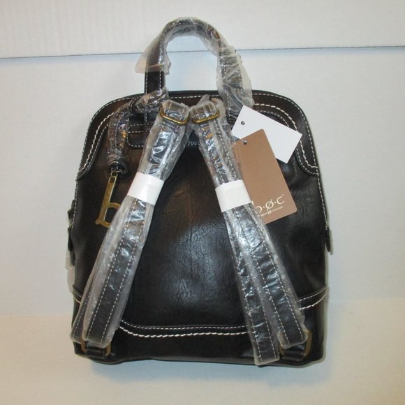 *b.o.c. Black Backpack with Signature Key Fob Accent Stitching - Picture 3 of 8